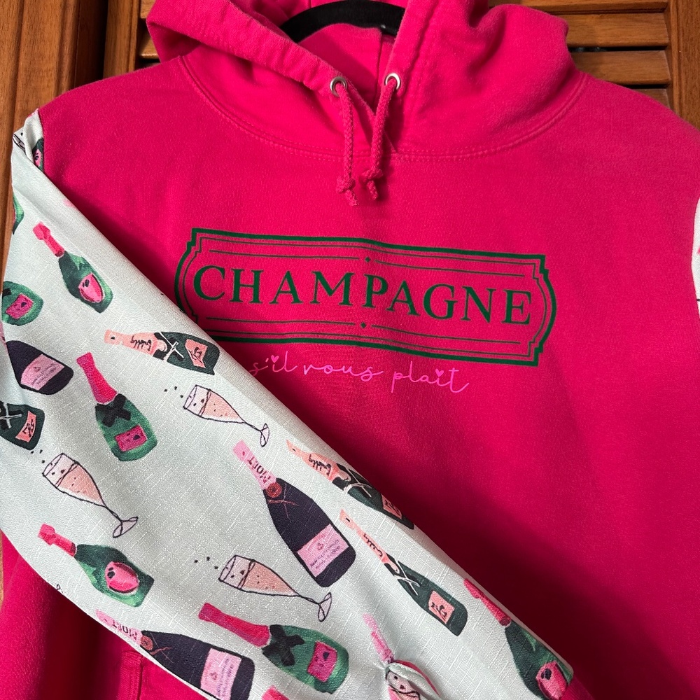 Upcycled hoody - champagne 💕